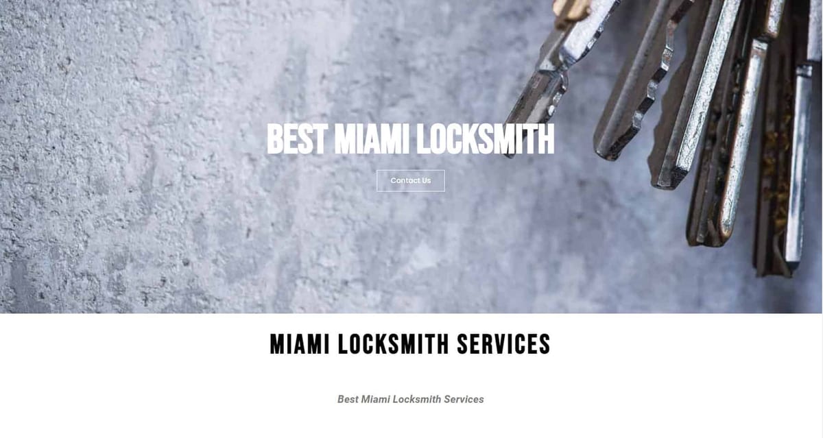 Locksmith landing page design example built for paid ad traffic