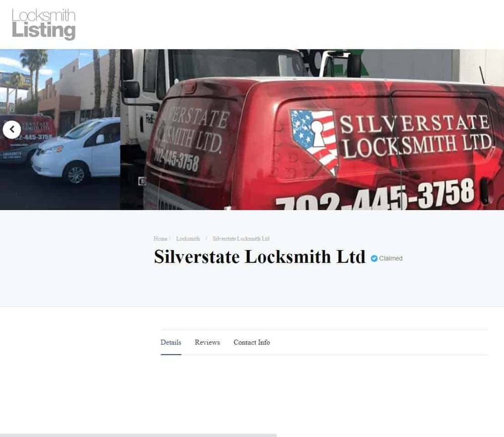 Example of a locksmith directory citation listing