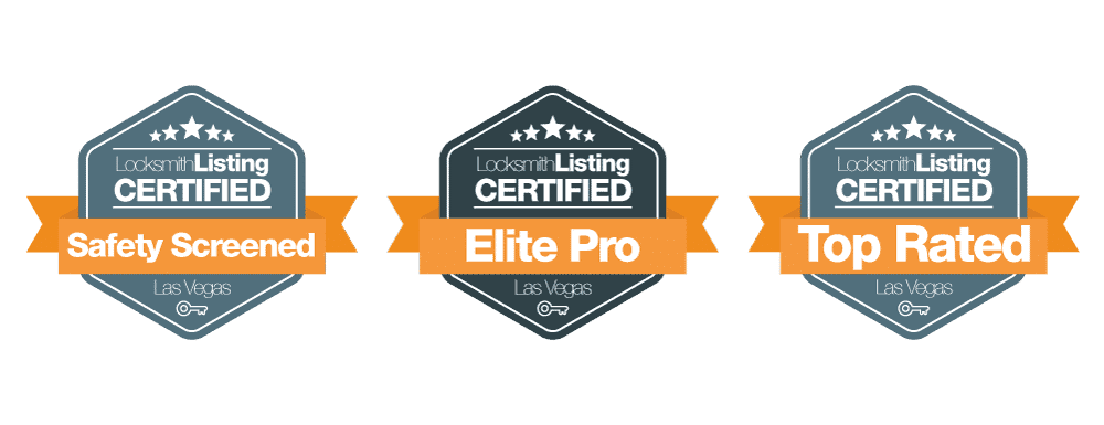 Certified pro locksmith trade badges awarded to Silver State Locksmith